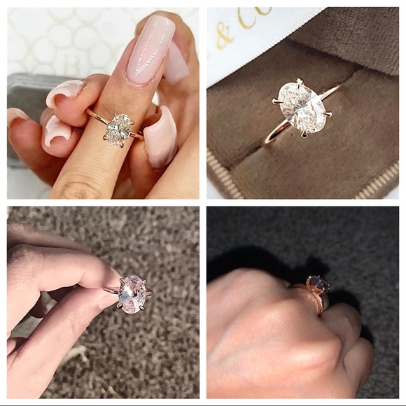 SUPER RING SALE π± π Oval cut RoseGold Cocktail ring - Picture 5 of 5